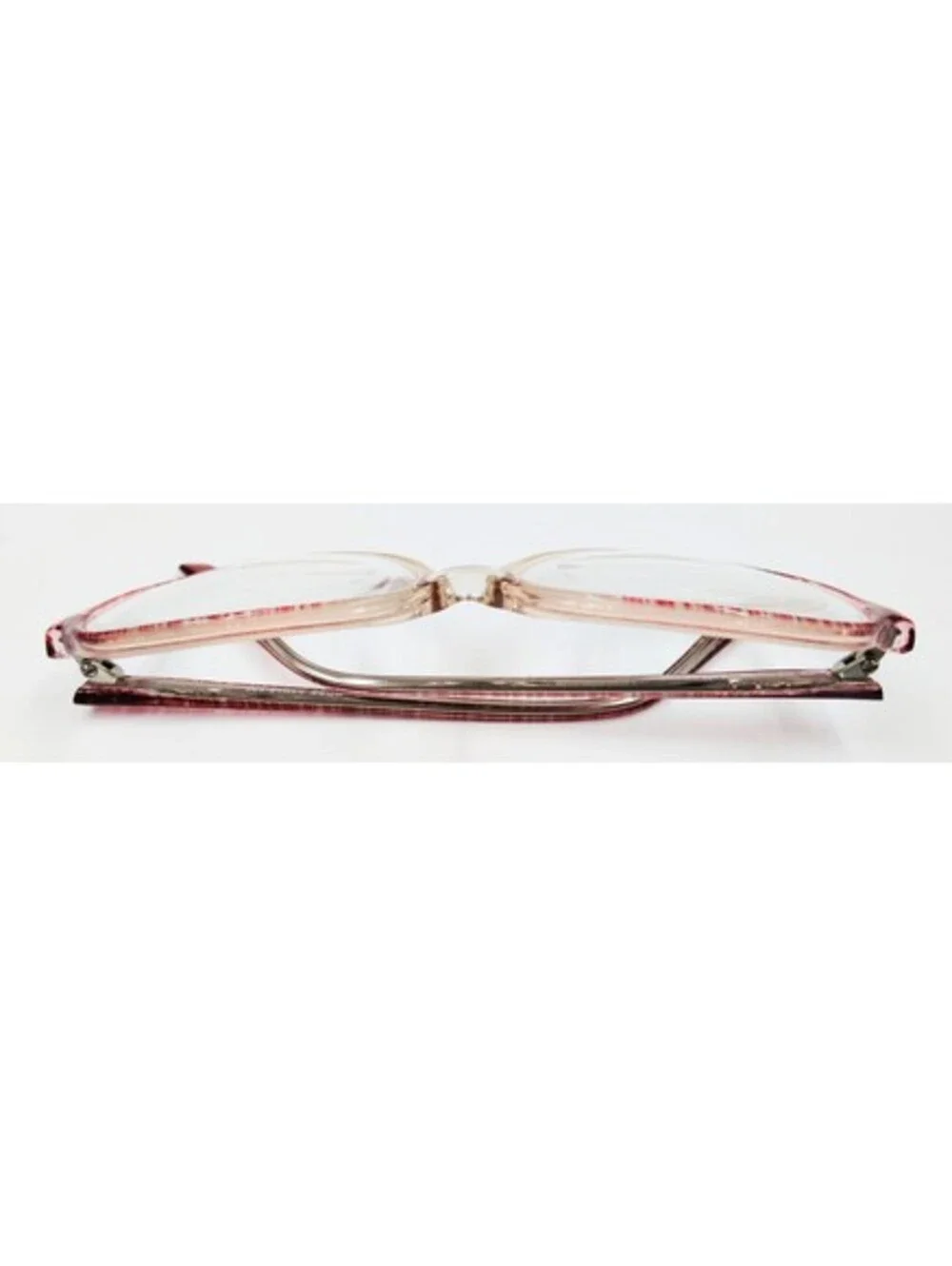 53rd ST Rose Eyeglasses Frames 53-16-135 Pink Striped Oval Womens Vintage